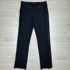 Jofit Women's Golf Pants Black Stretch Side Zip‎ Leg Athletic Trousers Medium